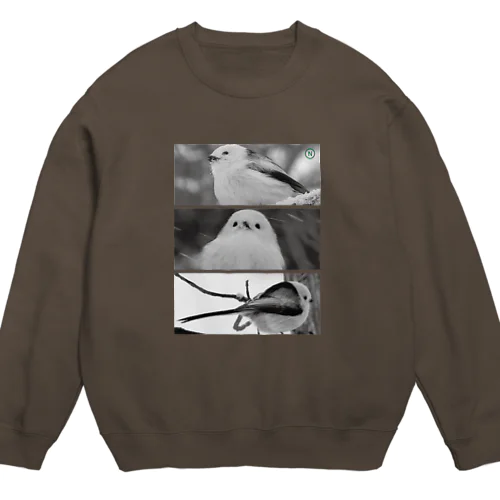 【シマエナガ】あなたは、どう着る？？ Crew Neck Sweatshirt