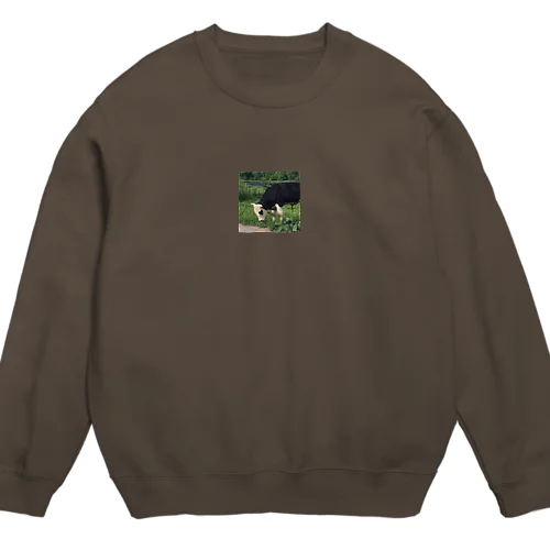 もうもう牛さんぺろりんちょ Crew Neck Sweatshirt