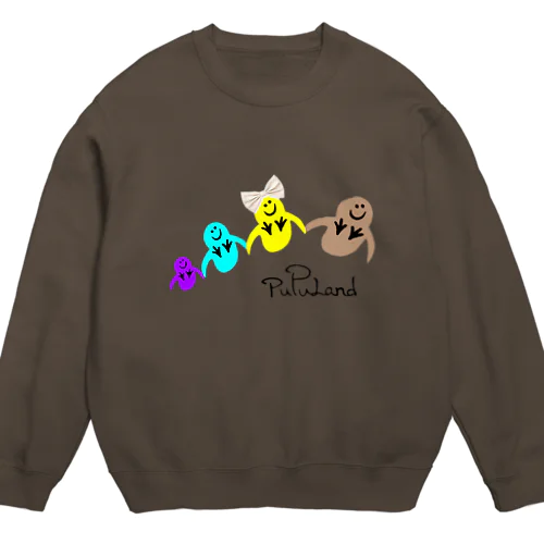 ぷぷちゃん仲良しファミリー Crew Neck Sweatshirt