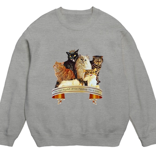 猫カフェラグドール総選挙2022上位5にゃんず Crew Neck Sweatshirt
