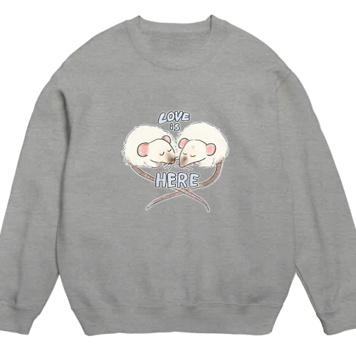 LOVE  is HERE Crew Neck Sweatshirt