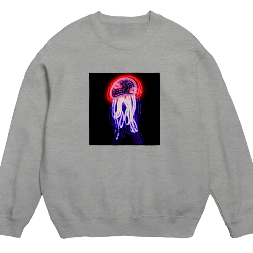 jellyfish_ネオン Crew Neck Sweatshirt