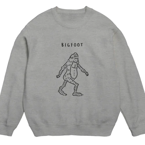 ビッグフット イラスト UMA イエティ Crew Neck Sweatshirt