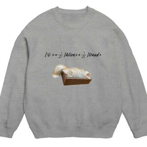 シュレーディンガーの猫ver3 Crew Neck Sweatshirt