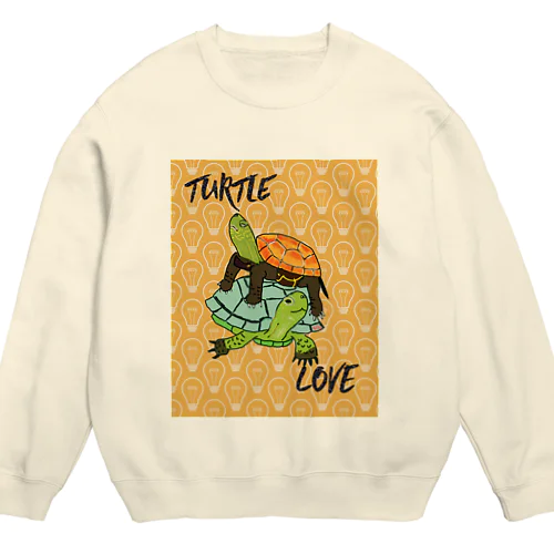 スペインイシガメとクサガメちゃん カラフル Crew Neck Sweatshirt