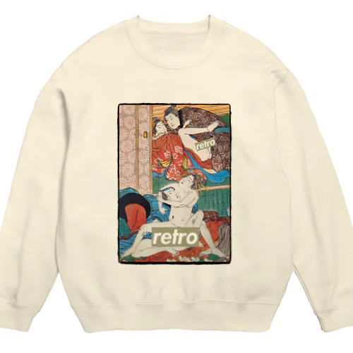 レトロ春画 Crew Neck Sweatshirt