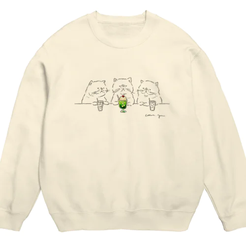 新「憧れのクリームソーダ」 Crew Neck Sweatshirt