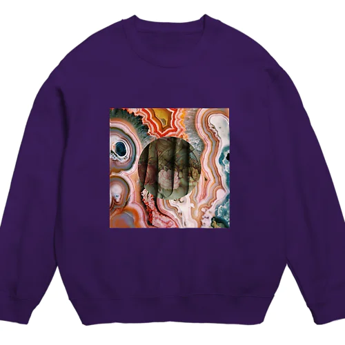 cozuu._ collage_01 Crew Neck Sweatshirt