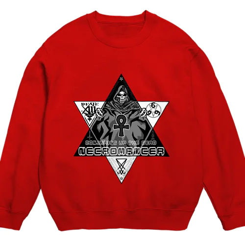 六芒星ネクロマンサー ブラックアンク Crew Neck Sweatshirt