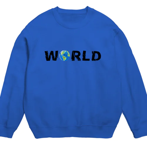 WORLD(英字＋１シリーズ) Crew Neck Sweatshirt