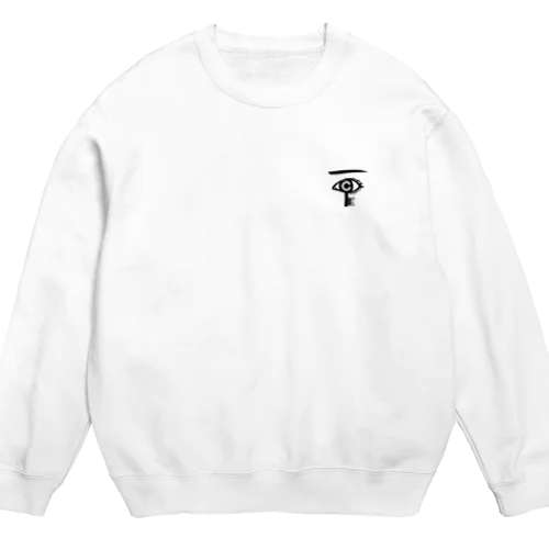 こちこの部屋ロゴ（白） Crew Neck Sweatshirt