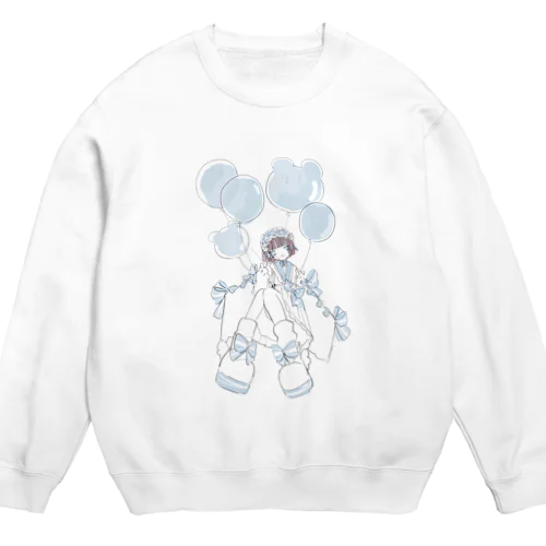 そらとぶもふもふちゃん Crew Neck Sweatshirt