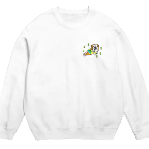 ボーイ君のお散歩〜銀次郎さん Crew Neck Sweatshirt