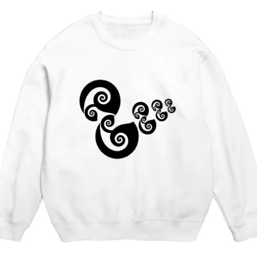 アヒルの親子 Crew Neck Sweatshirt