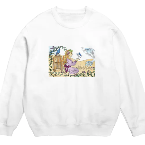 塗り絵 Crew Neck Sweatshirt