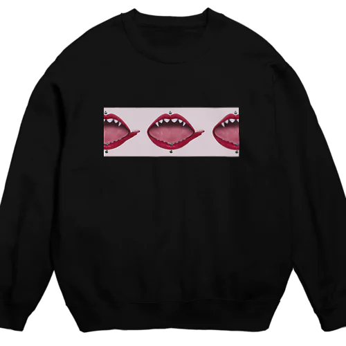 plum lip Crew Neck Sweatshirt