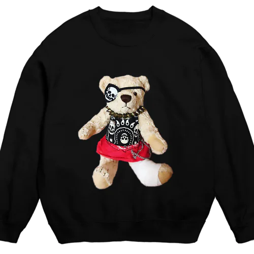 怪我したからあげちゃん Crew Neck Sweatshirt