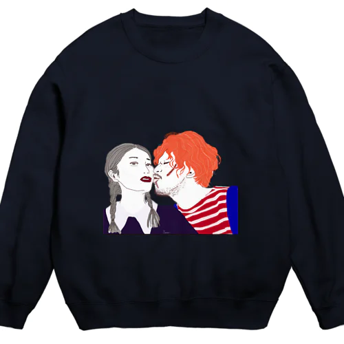 Halloween couple Crew Neck Sweatshirt