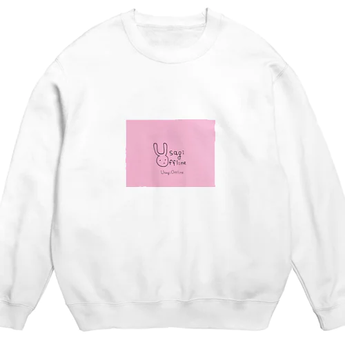 ウサギオフライン　ロゴグッズ Crew Neck Sweatshirt