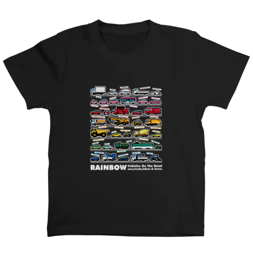 レインボーカラーの車 スタンダードTシャツ