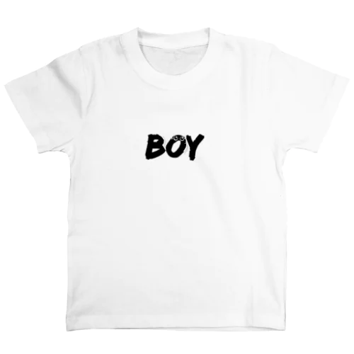 家族ペアくりくりおめめパステル丸 BOY スタンダードTシャツ