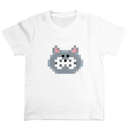 ドット絵ねこちゃんひげ袋 スタンダードTシャツ