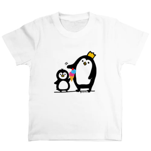 王様ペンギン アイスおごる スタンダードTシャツ