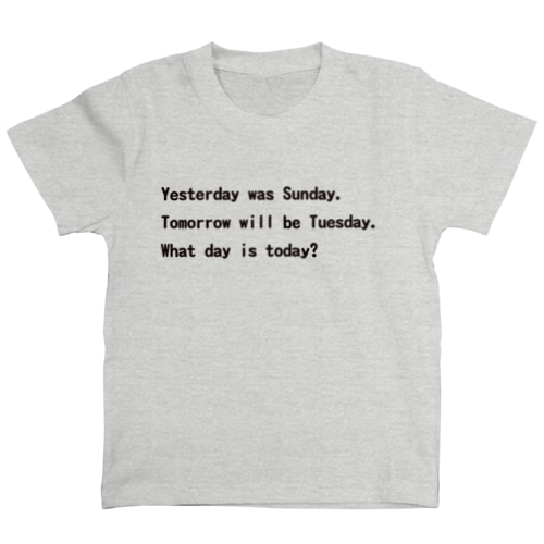 月曜日Tシャツ！ Regular Fit T-Shirt