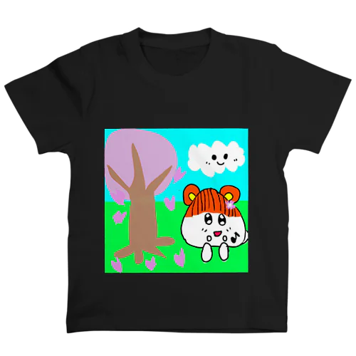 桜とウタハムちゃん（女のコ用） Regular Fit T-Shirt