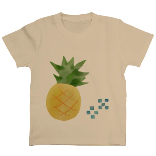パイナップル　水彩　文字なし　pineapple no text スタンダードTシャツ