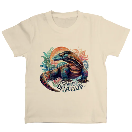 コモドドラゴンのアートな世界 Regular Fit T-Shirt