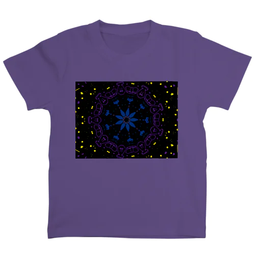 宇宙の花ビームおばけ Regular Fit T-Shirt