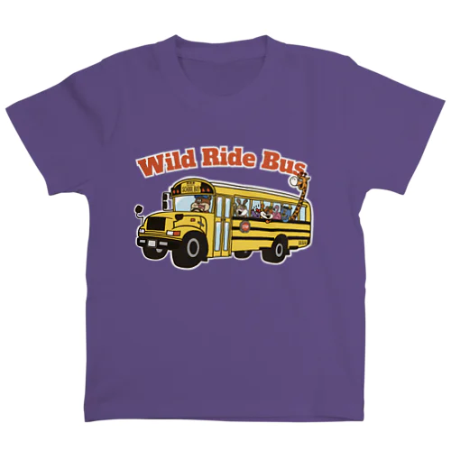 Wild Ride Bus 〜noskeのサファリスクールバス〜 Regular Fit T-Shirt