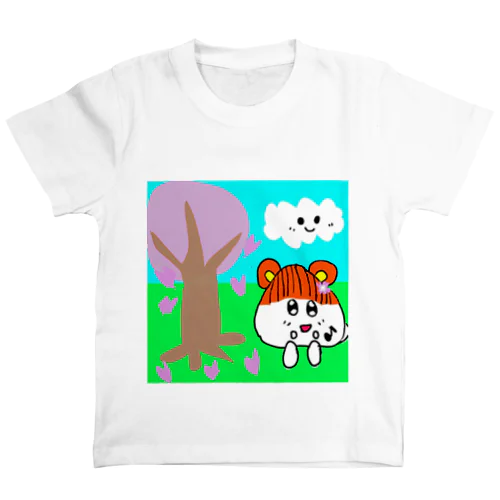 桜とウタハムちゃん（男の子用） Regular Fit T-Shirt