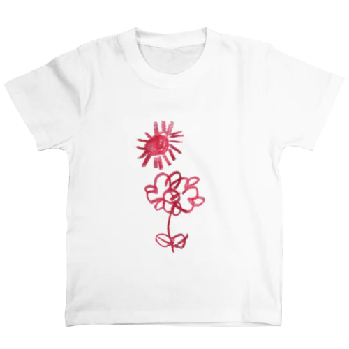 太陽とお花 Regular Fit T-Shirt