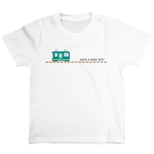 電車と線路 Regular Fit T-Shirt