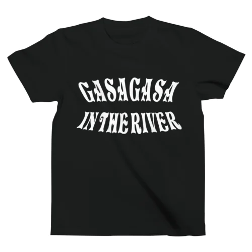 Gasa gasa in the river（ロック） Regular Fit T-Shirt