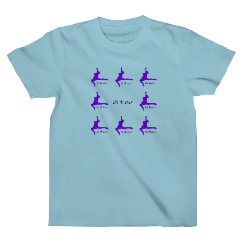 新体操ガールしかジャンプパープル Regular Fit T-Shirt