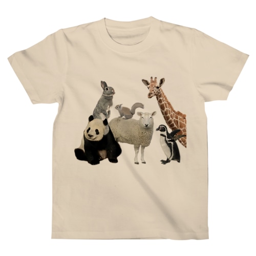 いきもの大好き！ほほえみフレンズ。動物たちが大集合！ Regular Fit T-Shirt