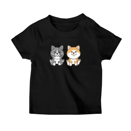 ２人は仲良し秋田犬 スタンダードTシャツ