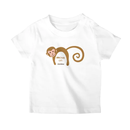 アルファベット m  move on  monkey スタンダードTシャツ