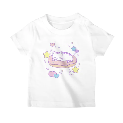 ゆめねこ　ドーナツでねんねこ スタンダードTシャツ