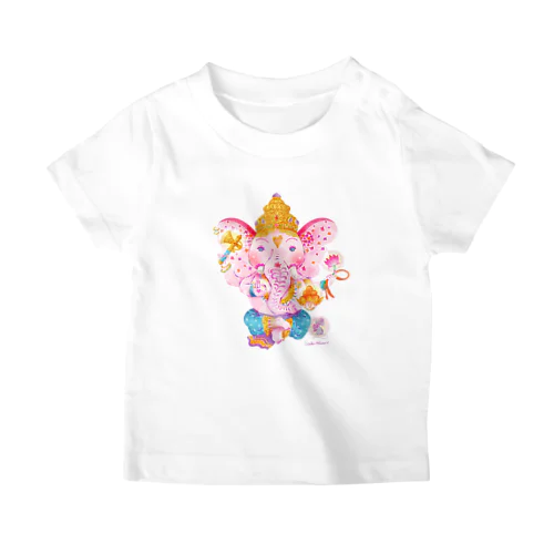 HAPPY PINK GANESH Regular Fit T-Shirt