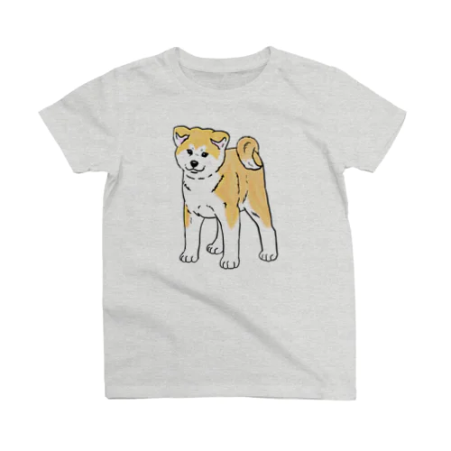 秋田犬の展覧会立ち込み練習 スタンダードTシャツ