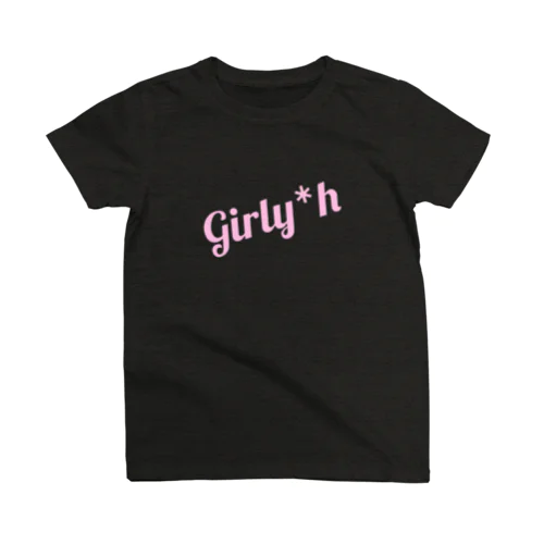 Girly*hロゴ(pink) スタンダードTシャツ