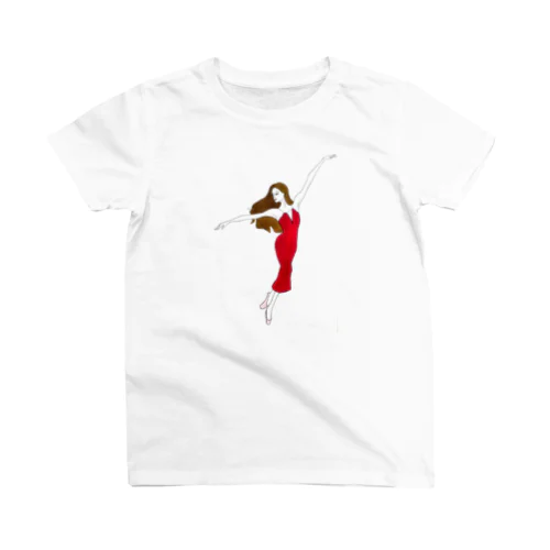 Dance in a Red Dior Dress Regular Fit T-Shirt