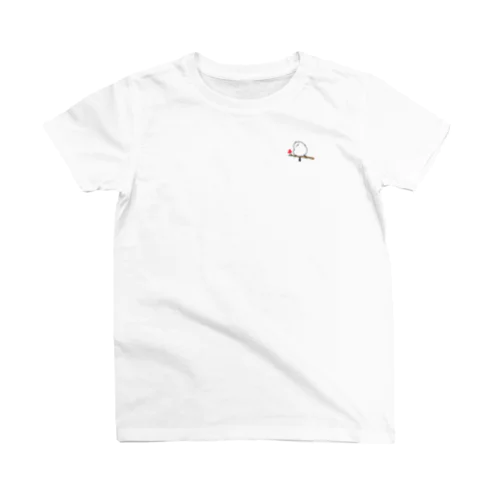 首を傾げるシマエナガちゃんワンポイント Regular Fit T-Shirt