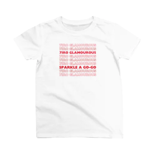 7IROロゴTシャツ 赤文字 Regular Fit T-Shirt