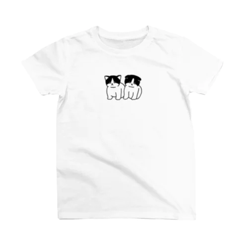 虚無猫の双子（線画） スタンダードTシャツ