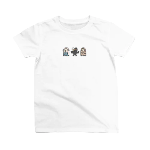 疫病退散トリオ（アマビエ・ヨゲンノトリ・アマビコ） Regular Fit T-Shirt